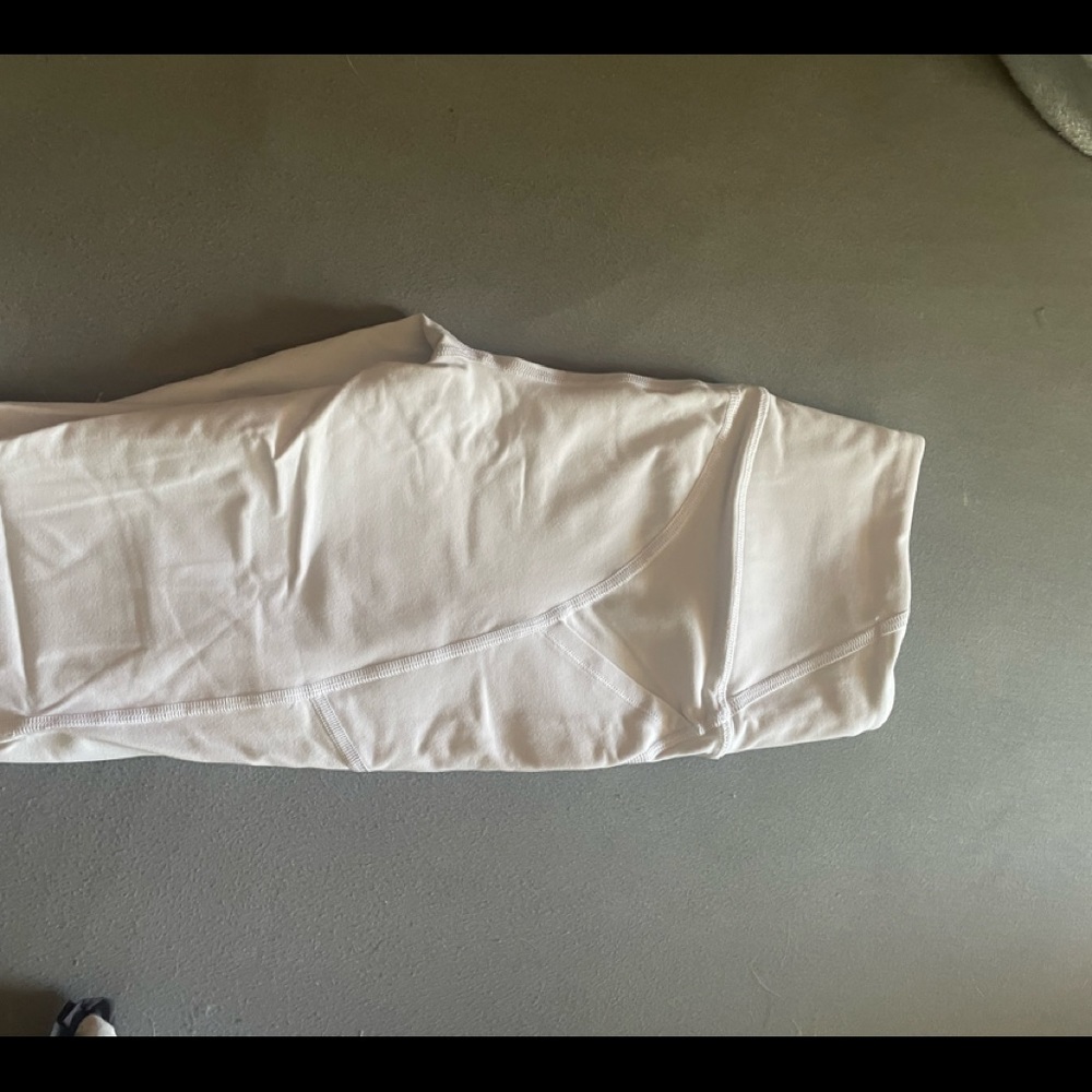 High waisted white leggings size s